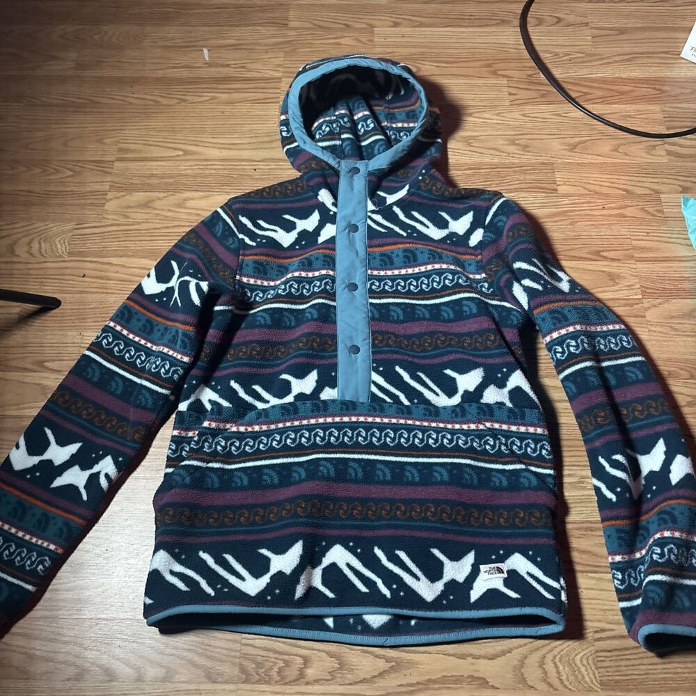 The North Face Jacket Men S Campshire Fleece Hoodie Aztec Mountain Fair Isle